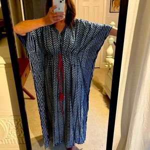 Boho chic kaftan!  A Summer must.  I’m a size 6-8 and it’s got plenty of room!